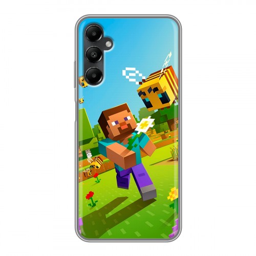 Дизайнерский силиконовый чехол для Samsung Galaxy A05s Майнкрафт Minecraft