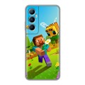 Дизайнерский силиконовый чехол для Realme C65 Майнкрафт Minecraft