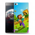 Дизайнерский пластиковый чехол для Lenovo Vibe X2 Майнкрафт Minecraft