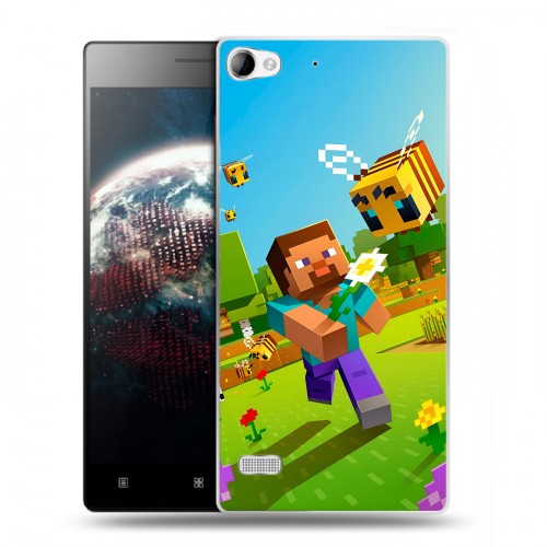 Дизайнерский пластиковый чехол для Lenovo Vibe X2 Майнкрафт Minecraft