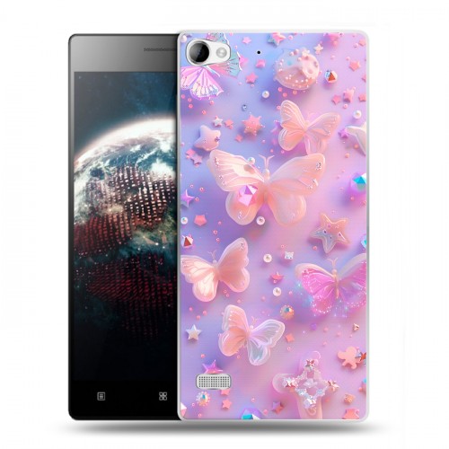 Дизайнерский пластиковый чехол для Lenovo Vibe X2 Бабочки