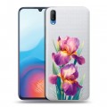 Полупрозрачный дизайнерский пластиковый чехол для Vivo V11 Цветы орхидеи