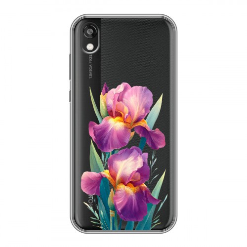Полупрозрачный дизайнерский пластиковый чехол для Huawei Honor 8s Цветы орхидеи