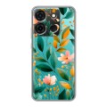 Полупрозрачный дизайнерский силиконовый чехол для Infinix Smart 7 Цветы паттерн