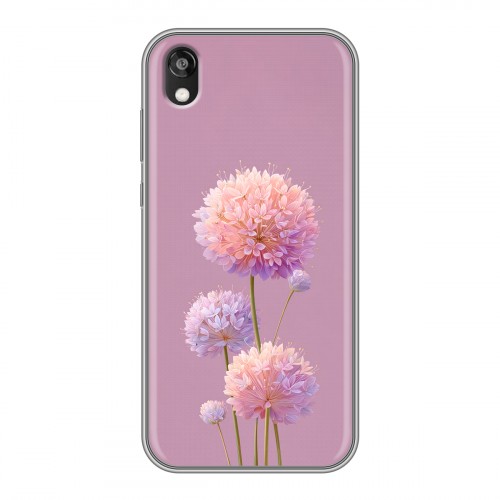 Полупрозрачный дизайнерский пластиковый чехол для Huawei Honor 8s Цветы