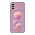 Полупрозрачный дизайнерский силиконовый чехол для Tecno Spark 8P Цветы