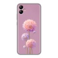 Полупрозрачный дизайнерский силиконовый чехол для Samsung Galaxy A04e Цветы