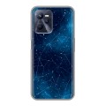Полупрозрачный дизайнерский силиконовый чехол для Realme C35 Космос звезды