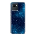 Полупрозрачный дизайнерский пластиковый чехол для Realme C30 Космос звезды