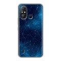 Полупрозрачный дизайнерский пластиковый чехол для Itel A49 Космос звезды