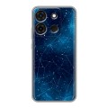 Полупрозрачный дизайнерский силиконовый чехол для Infinix Smart 7 Космос звезды