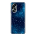 Полупрозрачный дизайнерский пластиковый чехол для OPPO A58 4G Космос звезды