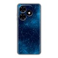 Полупрозрачный дизайнерский пластиковый чехол для Tecno Spark Go 2024 Космос звезды