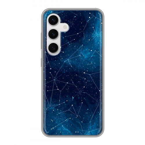 Полупрозрачный дизайнерский пластиковый чехол для Samsung Galaxy S24 Космос звезды