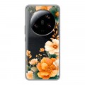 Полупрозрачный дизайнерский пластиковый чехол для Xiaomi 13 Ultra Цветы принт