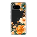 Полупрозрачный дизайнерский пластиковый чехол для Google Pixel 8 Цветы принт
