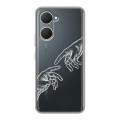 Полупрозрачный дизайнерский пластиковый чехол для Vivo Y03 Сотворение мира