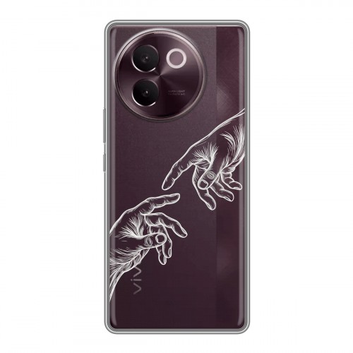 Полупрозрачный дизайнерский пластиковый чехол для Vivo V30e Сотворение мира