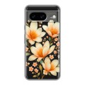Полупрозрачный дизайнерский пластиковый чехол для Google Pixel 8 Цветы
