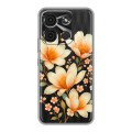 Полупрозрачный дизайнерский пластиковый чехол для Itel A60s Цветы