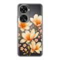 Полупрозрачный дизайнерский пластиковый чехол для Huawei Nova 11 SE Цветы
