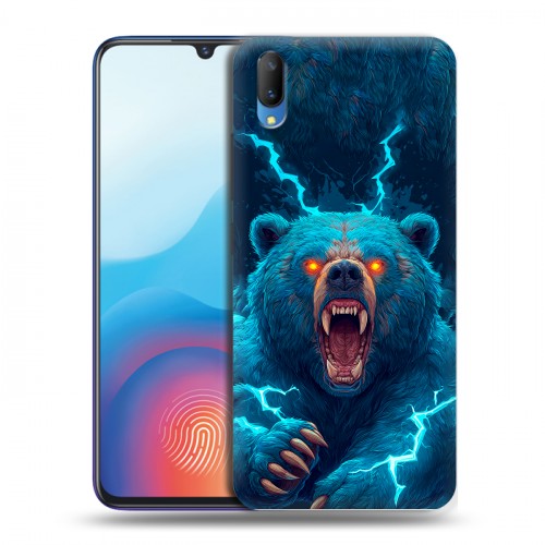 Полупрозрачный дизайнерский пластиковый чехол для Vivo V11 Медведь