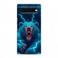 Полупрозрачный дизайнерский силиконовый чехол для Google Pixel 6 Медведь