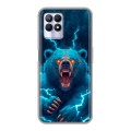 Полупрозрачный дизайнерский силиконовый чехол для Realme 8i Медведь