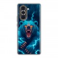 Полупрозрачный дизайнерский пластиковый чехол для Huawei Nova 10 Медведь