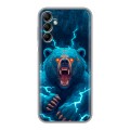 Полупрозрачный дизайнерский пластиковый чехол для Samsung Galaxy A14 Медведь