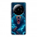Полупрозрачный дизайнерский пластиковый чехол для Xiaomi 13 Ultra Медведь