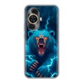 Полупрозрачный дизайнерский силиконовый чехол для Huawei Nova 11 Медведь