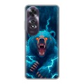 Полупрозрачный дизайнерский пластиковый чехол для OPPO A60 Медведь
