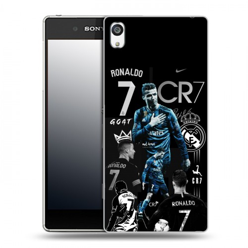 Дизайнерский пластиковый чехол для Sony Xperia E5 Реал Роналдо