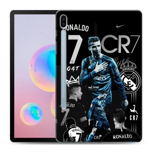 Дизайнерский силиконовый чехол для Samsung Galaxy Tab S6 Реал Роналдо