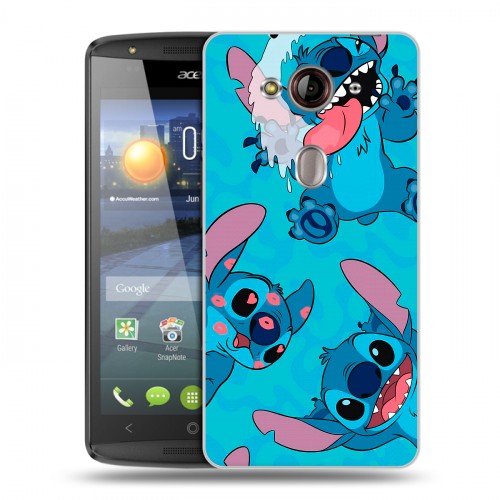 Дизайнерский пластиковый чехол для Acer Liquid E3 Лило и Стич