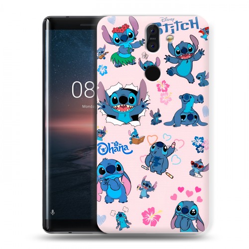 Дизайнерский силиконовый чехол для Nokia 8 Sirocco Лило и Стич