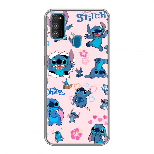 Дизайнерский силиконовый чехол для Samsung Galaxy M30s Лило и Стич