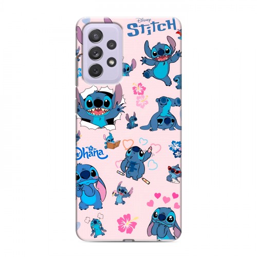 Дизайнерский пластиковый чехол для Samsung Galaxy A72 Лило и Стич