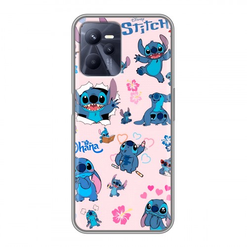 Дизайнерский силиконовый чехол для Realme C35 Лило и Стич