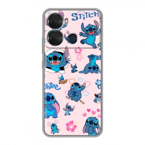 Дизайнерский силиконовый чехол для Itel P40 Лило и Стич