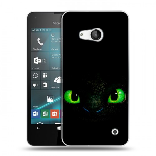 Дизайнерский пластиковый чехол для Microsoft Lumia 550 Как приручить дракона