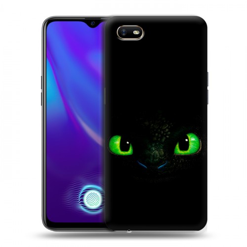 Дизайнерский силиконовый с усиленными углами чехол для OPPO A1k Как приручить дракона