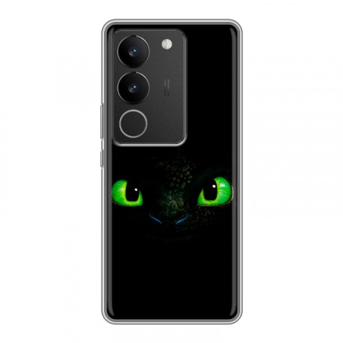 Дизайнерский силиконовый с усиленными углами чехол для Vivo V29 Как приручить дракона