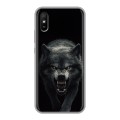 Полупрозрачный дизайнерский силиконовый чехол для Xiaomi RedMi 9A Волк