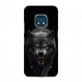Полупрозрачный дизайнерский силиконовый с усиленными углами чехол для Nokia XR20 Волк