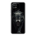 Полупрозрачный дизайнерский пластиковый чехол для Xiaomi Redmi 10C Волк