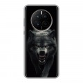 Полупрозрачный дизайнерский силиконовый с усиленными углами чехол для Huawei Mate 50 Волк