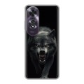 Полупрозрачный дизайнерский пластиковый чехол для OPPO A60 Волк