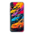 Полупрозрачный дизайнерский силиконовый чехол для Xiaomi RedMi 9A Тачки